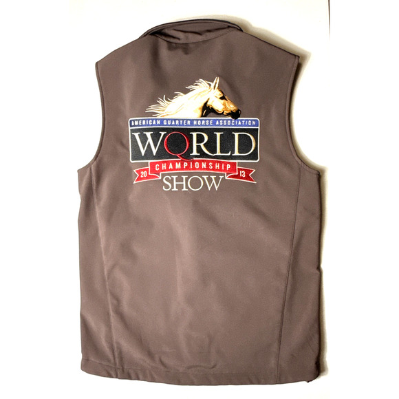 Cripple Creek Vest Men’s XS AQHA World 2013 Championship Never Worn Embroidered